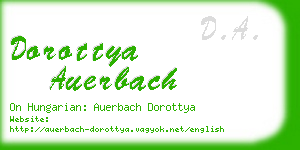 dorottya auerbach business card